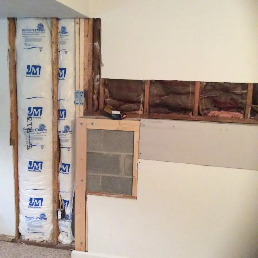 Wall insulation replacement during Contents Cleaning & Restoration in Eastvale